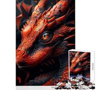 Rompecabezas de 1000 Piezas para Adultos Regalo de Dragón mi Divertido Amigo Juguetes de Bricolaje Regalo para cumpleaños Juegos educativos desafiantes para completar tamaño 38x26cm