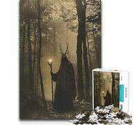 Rompecabezas de 1000 Piezas para Adultos, Regalo de druida del Bosque Victoriano para Mujeres, Juego Imposible para Mayores de 14 años, 50x75cm