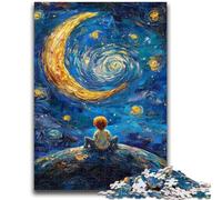 Rompecabezas de 1000 Piezas para Adultos, Regalo de El Principito del Cielo Nocturno, para Mayores de 14 años, Juguete Educativo Intelectual descompresor, Gran Regalo, 50x75cm
