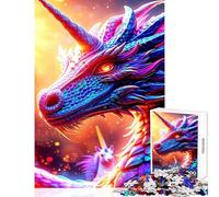 Rompecabezas de 1000 Piezas para Adultos Regalo de El Renacimiento del dragón Celestial Juguete Educativo Obra de Arte Regalo para Juego Educativo desafiante para completar tamaño 50x75cm