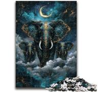 Rompecabezas de 1000 Piezas para Adultos, Regalo de Elefante mágico, Juegos educativos, decoración del hogar, Juego Educativo para cumpleaños y Navidad, 50x75cm