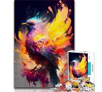 Rompecabezas de 1000 Piezas para Adultos, Regalo de fénix místico Abstracto para Adolescentes, Ideal para Pasar el rato en casa con Piezas de Formas aleatorias Totalmente entrelazadas (38x26cm)