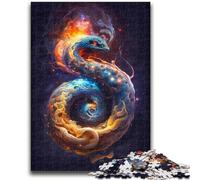 Rompecabezas de 1000 Piezas para Adultos, Regalo de Galaxy Fantasy Dragon, Juego desafiante, Toda la Familia, 26x38cm