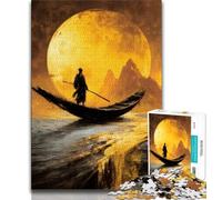 Rompecabezas de 1000 Piezas para Adultos, Regalo de Golden Boat, Ayuda a ejercitar el Cerebro, Juguetes adictivos para Cultivar la Paciencia, decoración de Pared, 38x26cm