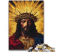Rompecabezas de 1000 Piezas para Adultos, Regalo de Golden Jesus, Juego desafiante para Todos, para Mujeres, Regalos para Hombres (75x50cm)