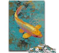 Rompecabezas de 1000 Piezas para Adultos, Regalo de Golden Koi, Juegos educativos, decoración del hogar, Juego Educativo para cumpleaños y Navidad, 26x38cm