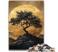 Rompecabezas de 1000 Piezas para Adultos, Regalo de Golden Tree, diversión Familiar con póster a Juego y Hoja de Trivia para Mayores de 14 años, 50x75cm