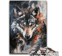 Rompecabezas de 1000 Piezas para Adultos, Regalo de Gray Wolf, Juego de Juguetes Cada Pieza es única: un Juego desafiante y Divertido para Toda la Familia, 26x38cm