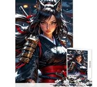 Rompecabezas de 1000 Piezas para Adultos Regalo de Guardian of The Blade Zorro samurái Feroz decoración del hogar Juguetes Regalo Divertido Juego de ingenio desafío Educativo tamaño 38x26cm