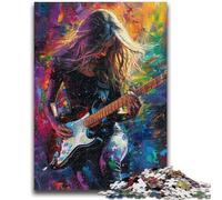 Rompecabezas de 1000 Piezas para Adultos, Regalo de Guitarrista para Mayores de 14 años, desafiante de completar, Pero Divertido y Gracioso, Excelentes Regalos y Juguetes, 50x75cm
