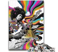 Rompecabezas de 1000 Piezas para Adultos, Regalo de Guitarrista psicodélico para Mayores de 14 años, Juguete Educativo Intelectual descompresor, Gran Regalo, 50x75cm