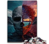 Rompecabezas de 1000 Piezas para Adultos, Regalo de Humanos vs Naturaleza, Juguete Educativo de Aprendizaje, Toda la Familia, 50x75cm