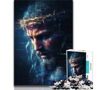 Rompecabezas de 1000 Piezas para Adultos Regalo de Jesús Rompecabezas de 1000 Piezas Alivio del estrés Vacaciones en casa Matar el Tiempo interacción Entre Padres e Hijos 75x50cm