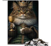 Rompecabezas de 1000 Piezas para Adultos, Regalo de King Cat, Ayuda a ejercitar el Cerebro, Juguetes adictivos para Cultivar la Paciencia, decoración, 38x26cm