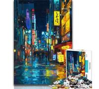 Rompecabezas de 1000 Piezas para Adultos, Regalo de la Ciudad de Tokio, Rompecabezas para Adultos, Juguete Educativo para aliviar el estrés (tamaño 38x26cm)