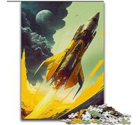 Rompecabezas de 1000 Piezas para Adultos,Regalo de Lanzamiento de Nave Espacial dinámica,Ayuda a ejercitar el Cerebro,Juguetes adictivos para Cultivar la Paciencia y Mejorar la Memoria tamaño 26x38cm