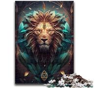 Rompecabezas de 1000 Piezas para Adultos, Regalo de león, Criaturas míticas, Juguete Educativo de Aprendizaje, Toda la Familia, 50x75cm