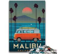 Rompecabezas de 1000 Piezas para Adultos, Regalo de Malibú, Juegos educativos, decoración del hogar, Juego Educativo para cumpleaños y Navidad (tamaño 38x26cm)