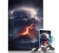 Rompecabezas de 1000 Piezas para Adultos Regalo de montaña Fuji Rompecabezas japoneses para Adolescentes Juguetes de Entretenimiento Familiar con póster a Juego y Hoja de Trivia de 75x50cm