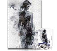Rompecabezas de 1000 Piezas para Adultos, Regalo de Mujer con Sombra entintada, Relajante, Divertido, para Pasar el Tiempo Libre, Juguete de Corte preciso de Primera Calidad, tamaño 50x75cm