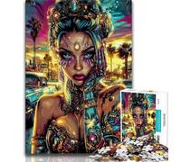 Rompecabezas de 1000 Piezas para Adultos, Regalo de Mujer Tatuada, Juegos Familiares, Actividades en casa, Regalo de cumpleaños, Regalo de Viaje (38x26cm)