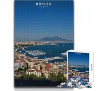 Rompecabezas de 1000 Piezas para Adultos, Regalo de Nápoles, Juego desafiante, Juguetes, decoración, Juguete para decoración de Pared, tamaño 38x26cm