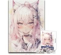 Rompecabezas de 1000 Piezas para Adultos, Regalo de Nekomimi, Colegiala, Juego Educativo Familiar, desafío difícil, Ideas de Regalo, tamaño 38x52cm