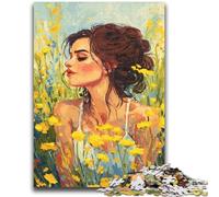 Rompecabezas de 1000 Piezas para Adultos, Regalo de niña en Flores Silvestres de Verano, Juguete Educativo Intelectual descompresor, Regalo de cumpleaños, Regalos, Arte de Pared 26x38cm