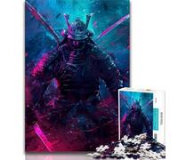 Rompecabezas de 1000 Piezas para Adultos Regalo de Ninja de neón japonés 1000 Piezas para Adolescentes Noches de Juegos Juguete Colorido para el hogar Regalo de 75x50cm