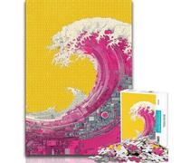 Rompecabezas de 1000 Piezas para Adultos, Regalo de Olas japonesas para Adolescentes, Ideal como Juego Educativo, Regalo de cumpleaños, decoración de Pared (tamaño 75x50cm)