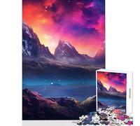 Rompecabezas de 1000 Piezas para Adultos Regalo de Picos del Cosmos Juguete Educativo Obra de Arte Regalo para Juego Educativo desafiante para completar tamaño 50x75cm
