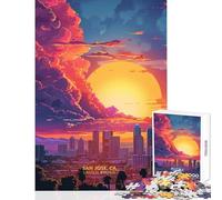 Rompecabezas de 1000 Piezas para Adultos Regalo de San José California EE UU Juguete de decoración de Pared Gran Regalo Juegos educativos Interesante reducción del estrés tamaño 50x75cm