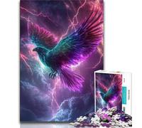 Rompecabezas de 1000 Piezas para Adultos, Regalo de Space Eagle, para aliviar el estrés y Matar el Tiempo en casa, con póster a Juego y Hoja de Trivia de 38x26cm