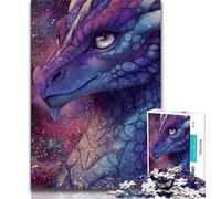 Rompecabezas de 1000 Piezas para Adultos, Regalo de un Hermoso dragón con una Galaxia Brillante 1000 Piezas para Adolescentes Un Juego desafiante Ideal para Regalar a Toda la Familia (tamaño 75x50cm)