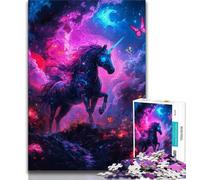 Rompecabezas de 1000 Piezas para Adultos, Regalo de Unicornio del Universo, Juguetes educativos para el Aprendizaje, Juegos Familiares, Ideal para Decorar el Escritorio (75x50cm)