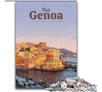 Rompecabezas de 1000 Piezas para Adultos, Regalo de Visita a Génova, Juego desafiante, Juguetes, Regalo para Toda la Familia a Partir de 14 años (38x52cm) 1000 Piezas