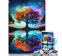 Rompecabezas de 1000 Piezas para Adultos, Regalo del árbol de la Vida, Ayuda al Cerebro a ejercitar, Juguetes adictivos para Cultivar la Paciencia, decoración, 38x26cm