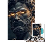 Rompecabezas de 1000 Piezas para Adultos Regalo del Dios Griego Zeus Rompecabezas para Adolescentes Juegos relajantes para la diversión Familiar Regalo de cumpleaños Regalos (tamaño 50x75cm)