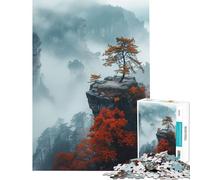 Rompecabezas de 1000 Piezas para Adultos Regalo del Parque Nacional de Zhangjiajie Juguete Educativo Juego Intelectual Obra de Arte Regalo para Actividades Familiares (tamaño 38x26cm)