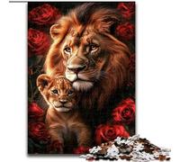 Rompecabezas de 1000 Piezas para Adultos, Regalo del Rey León, Juguete Educativo Intelectual descompresor, Regalo de cumpleaños (tamaño 50x75cm)