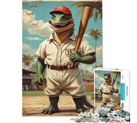 Rompecabezas de 1000 Piezas para Adultos Regalo Dino Ballpark Legend Rompecabezas antiestrés de 1000 Piezas Ideal para armar y Regalar a Toda la Familia (38x52cm)