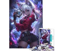 Rompecabezas de 1000 Piezas para Adultos Regalo El Poder felino desatado Rompecabezas de Juguete para Adultos decoración de Pared Regalos para Amigos y Familiares (tamaño 38x26cm)