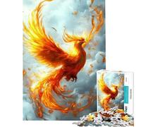 Rompecabezas de 1000 Piezas para Adultos Regalo Fénix en Vuelo Rompecabezas antiestrés para Adultos Ideal para armar Un Gran Regalo para los Amantes de los Juegos (tamaño 50x75cm)