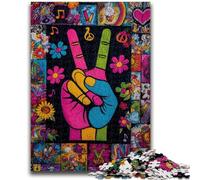 Rompecabezas de 1000 Piezas para Adultos, Regalo, Gesto de Sí, para Mayores de 14 años, Juguete Educativo Intelectual descompresor, Gran Regalo, 50x75cm