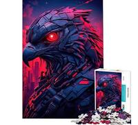 Rompecabezas de 1000 Piezas para Adultos Regalo Ideal Arte de águila robótica Ayuda a ejercitar el Cerebro Divertido y entretenido Juego Educativo para Mayores de 14 años (38x52cm)