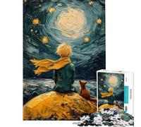 Rompecabezas de 1000 Piezas para Adultos Regalo Ideal El Principito y el Zorro Juego Familiar para Adultos Desafío Educativo de análisis y lógica (tamaño 38x52cm)