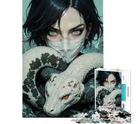 Rompecabezas de 1000 Piezas para Adultos Regalo Ideal para Mujeres con Serpientes y máscaras Rompecabezas difícil y desafiante Decoración artística para el hogar Juguete Educativo para Mayores