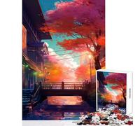Rompecabezas de 1000 Piezas para Adultos Regalo Impresionante Juguete japonés decoración de Pared Gran Regalo Juegos educativos Interesante reducción del estrés tamaño 50x75cm