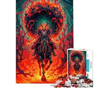 Rompecabezas de 1000 Piezas para Adultos Regalo Jinete espectral Juguete de Rompecabezas para Adultos decoración de Pared Arte de Pared Regalos para Amigos y Familiares (tamaño 50x75cm)