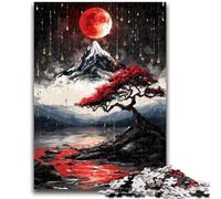 Rompecabezas de 1000 Piezas para Adultos, Regalo mágico del Monte Fuji, Juguete Educativo para aliviar el estrés, Regalo para Amigos y Familiares, 26x38cm